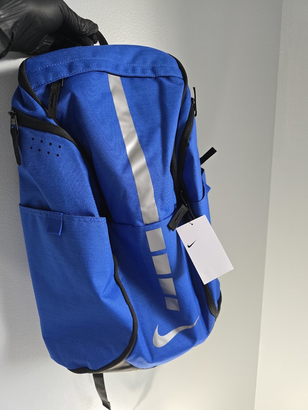 Nike Hoops Elite Pro Basketball Backpack Royal Blue Black Silver 32L NWT BA5554 - Picture 2 of 4